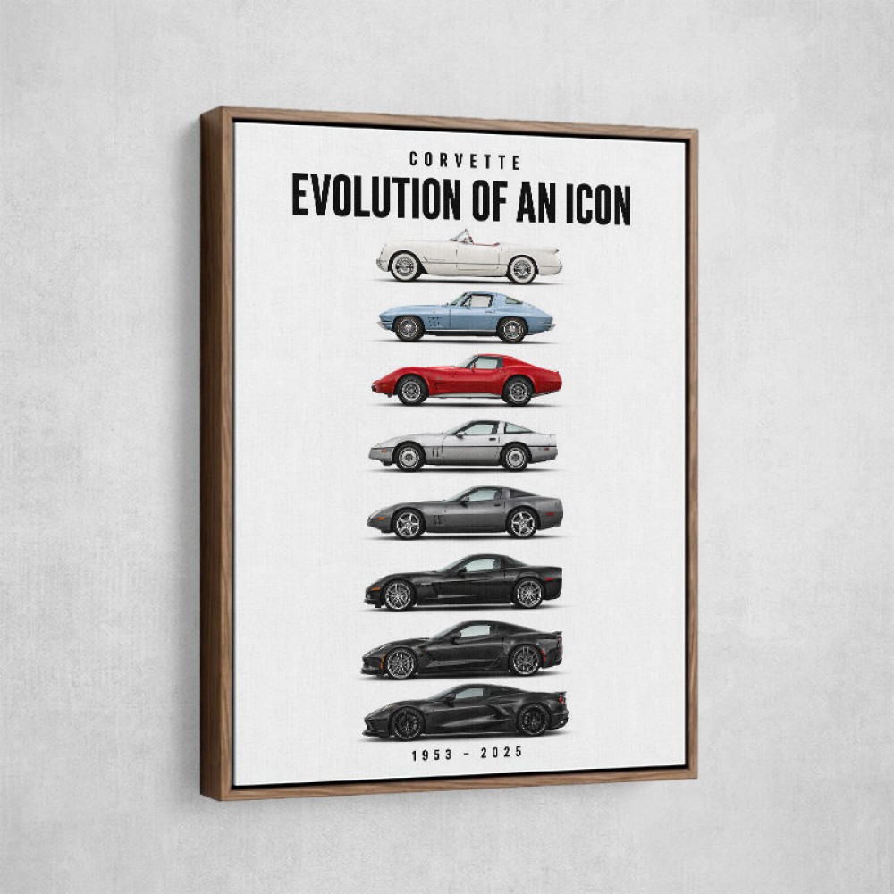 Corvette Legacy  The Complete Evolution Art Print