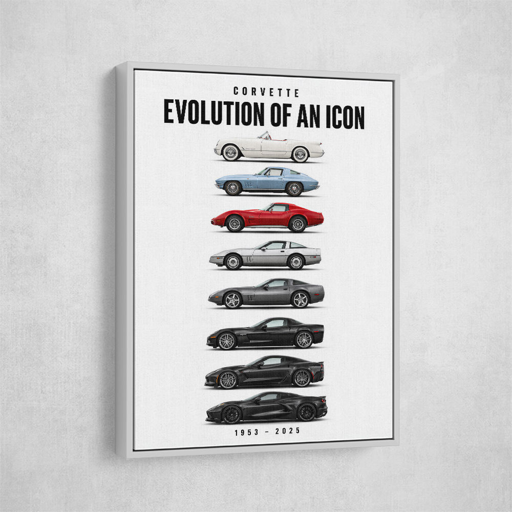 Corvette Legacy  The Complete Evolution Art Print