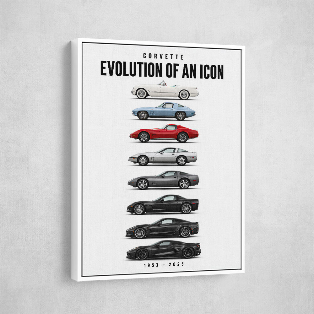 Corvette Legacy  The Complete Evolution Art Print
