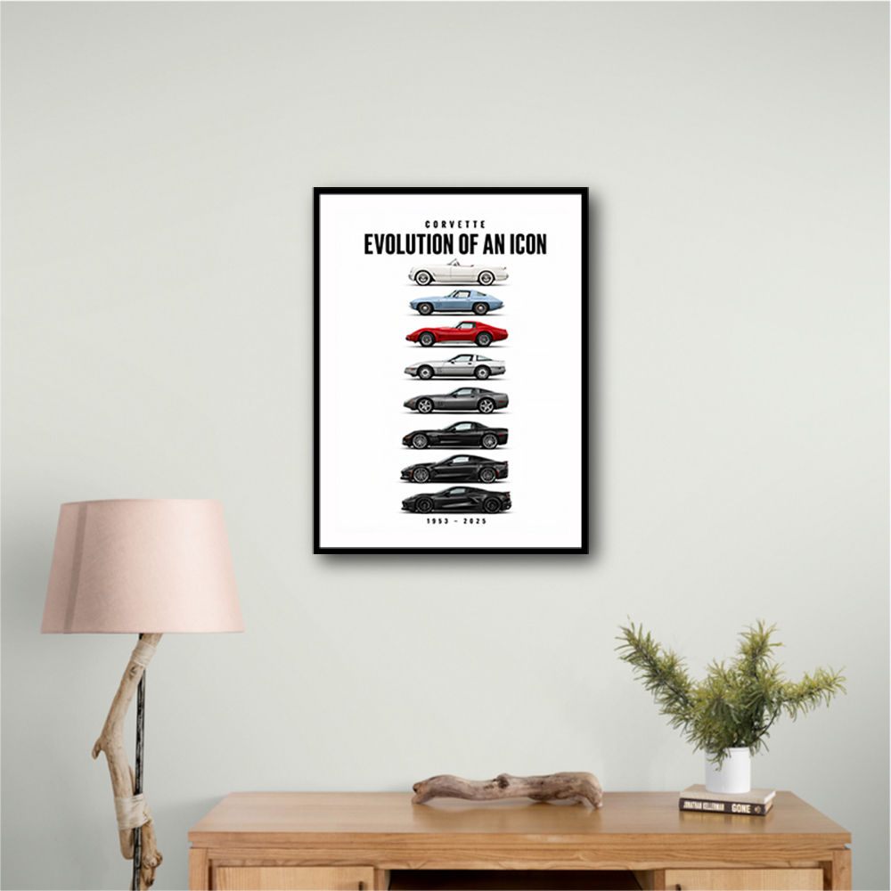 Corvette Legacy  The Complete Evolution Art Print