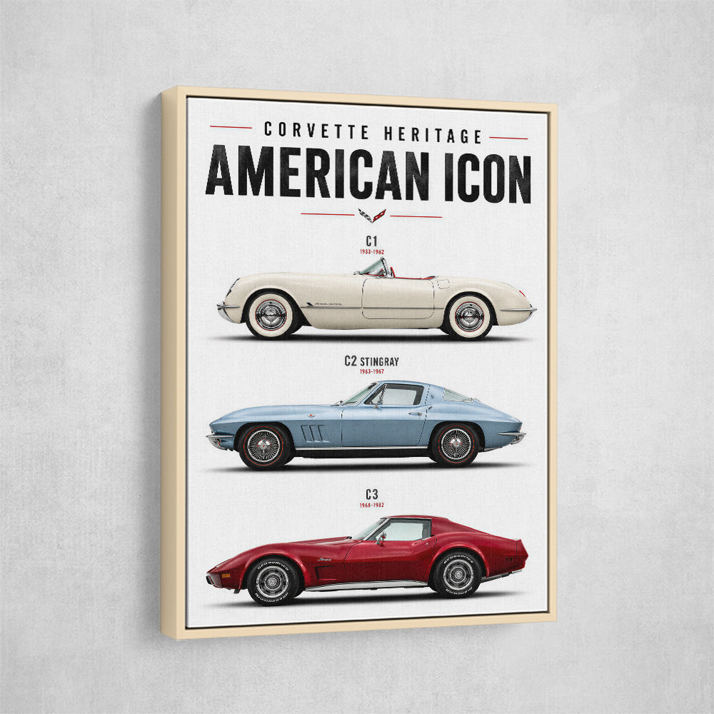 Corvette Performance Evolution  C5 To C8 Z06 Era Art Print