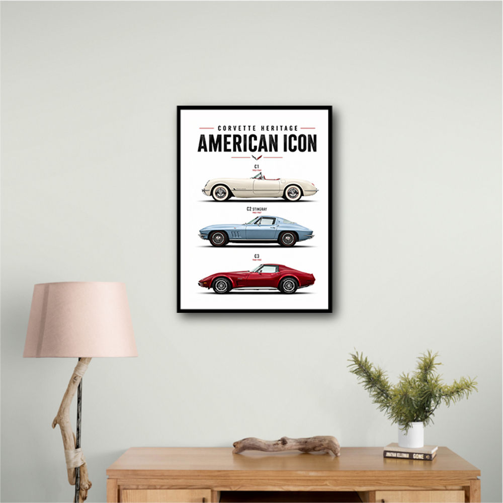 Corvette Performance Evolution  C5 To C8 Z06 Era Art Print