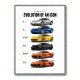 Corvette Timeline  From Classic Roots To Modern Power Art Print