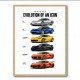 Corvette Timeline  From Classic Roots To Modern Power Art Print