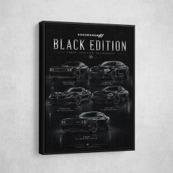 Dodge Black Edition  Power  Precision Performance Art Print