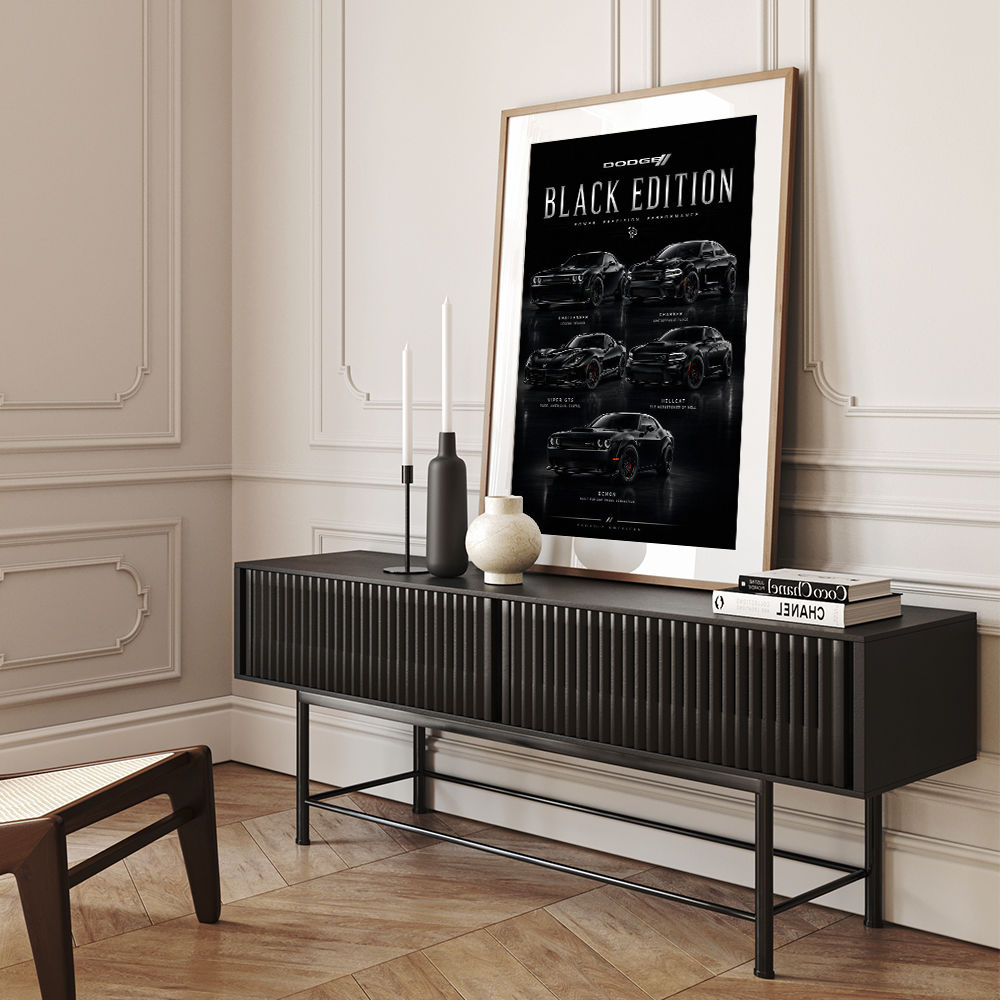 Dodge Black Edition  Power  Precision Performance Art Print