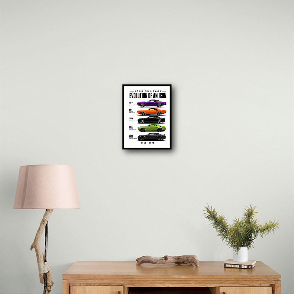 Dodge Challenger Evolution  Muscle Car Legacy Art Poster