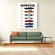 Dodge Charger Evolution  Power Through The Decades Art Print