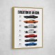 Dodge Charger Evolution  Power Through The Decades Art Print