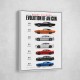 Dodge Charger Evolution  Power Through The Decades Art Print