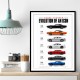 Dodge Charger Evolution  Power Through The Decades Art Print
