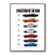 Dodge Charger Evolution  Power Through The Decades Art Print