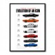 Dodge Charger Evolution  Power Through The Decades Art Print