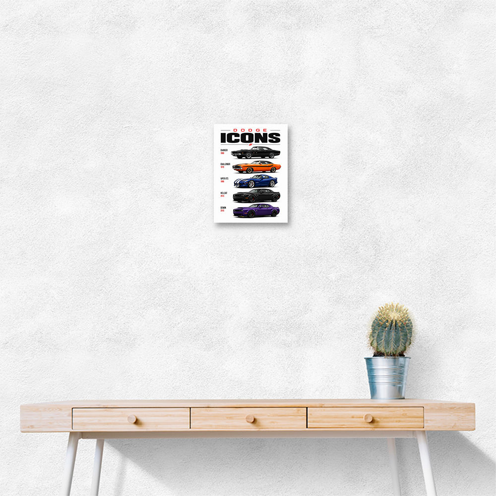 Dodge Icons  The Evolution Of American Muscle Art Print