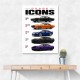 Dodge Icons  The Evolution Of American Muscle Art Print