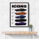 Dodge Icons  The Evolution Of American Muscle Art Print