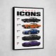Dodge Icons  The Evolution Of American Muscle Art Print
