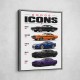 Dodge Icons  The Evolution Of American Muscle Art Print