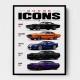 Dodge Icons  The Evolution Of American Muscle Art Print