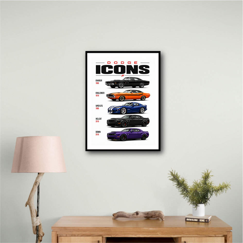 Dodge Icons  The Evolution Of American Muscle Art Print