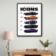 Dodge Icons  The Evolution Of American Muscle Art Print