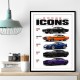 Dodge Icons  The Evolution Of American Muscle Art Print