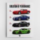 Dodge Viper Evolution  Raw American Performance Art Print