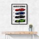 Dodge Viper Evolution  Raw American Performance Art Print