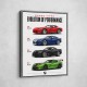 Dodge Viper Evolution  Raw American Performance Art Print
