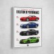 Dodge Viper Evolution  Raw American Performance Art Print