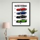 Dodge Viper Evolution  Raw American Performance Art Print