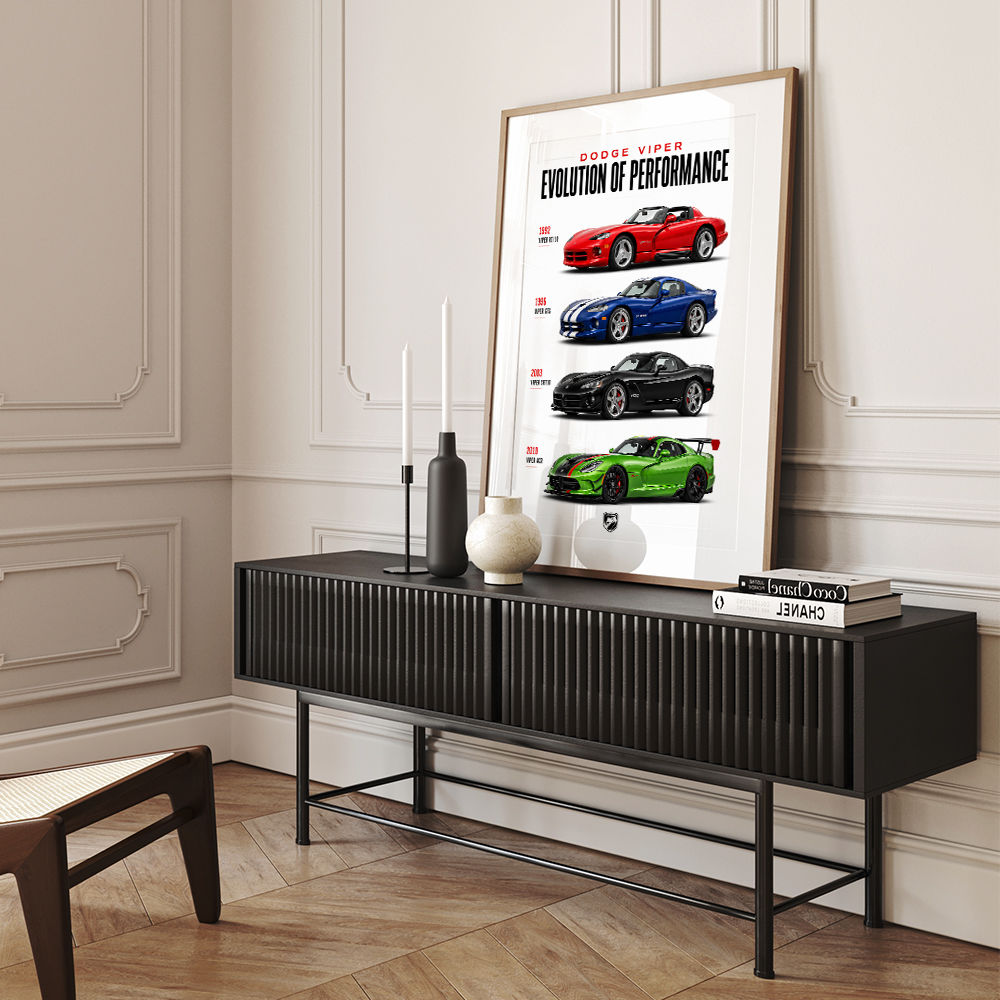 Dodge Viper Evolution  Raw American Performance Art Print