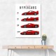 Ferrari Red Hypercars Classic Wall Art