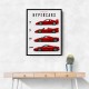 Ferrari Red Hypercars Classic Wall Art