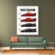 Ferrari Track Evolution Racing Cars Art Print