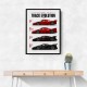 Ferrari Track Evolution Racing Cars Art Print