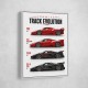 Ferrari Track Evolution Racing Cars Art Print