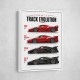 Ferrari Track Evolution Racing Cars Art Print