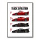 Ferrari Track Evolution Racing Cars Art Print