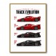Ferrari Track Evolution Racing Cars Art Print
