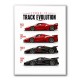 Ferrari Track Evolution Racing Cars Art Print