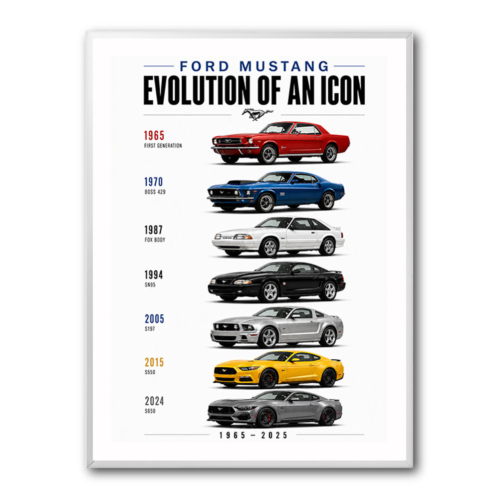 Ford Mustang Evolution 1965–2025 Icon Series