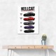 Hellcat Legends Extreme American Performance Series Art Poster