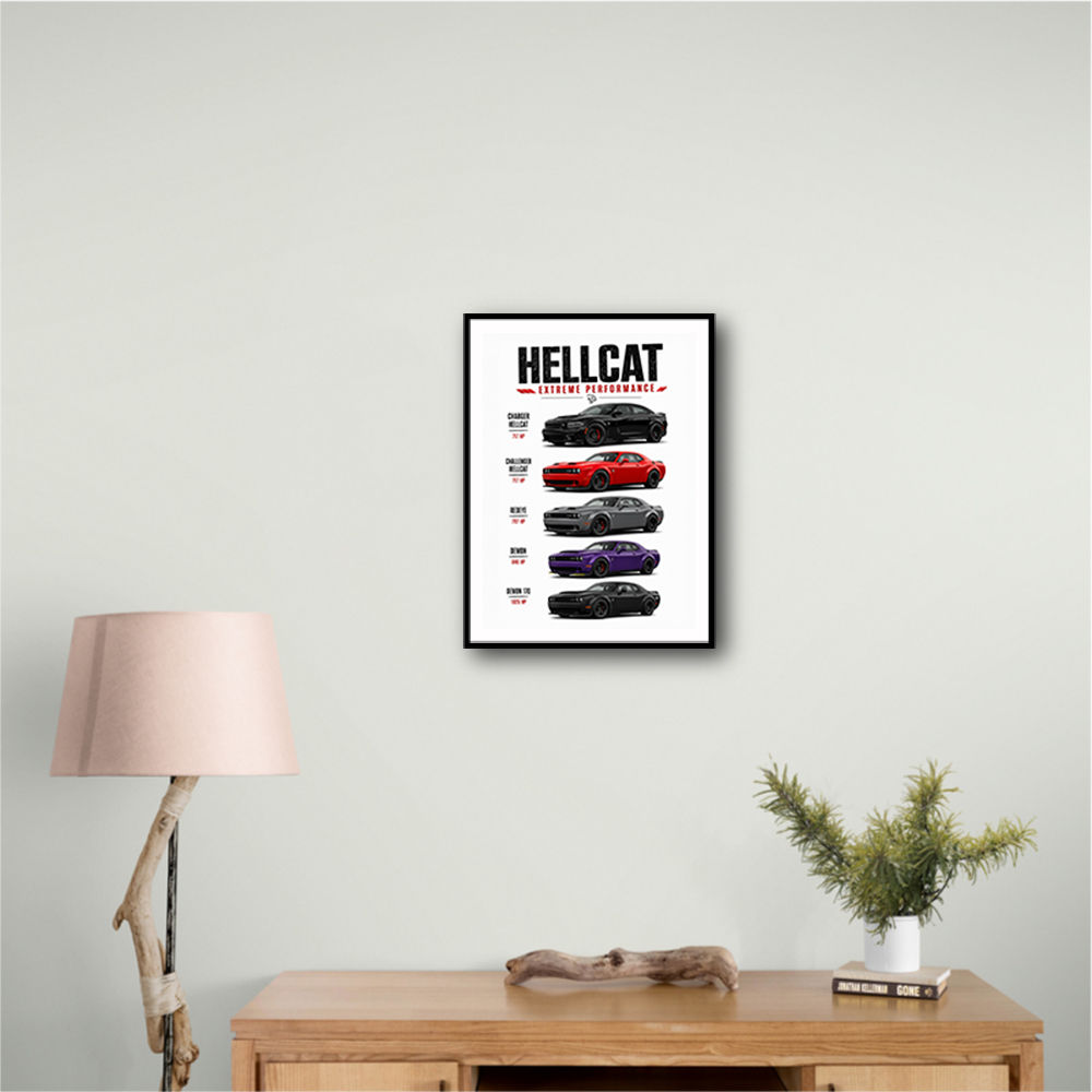 Hellcat Legends Extreme American Performance Series Art Poster