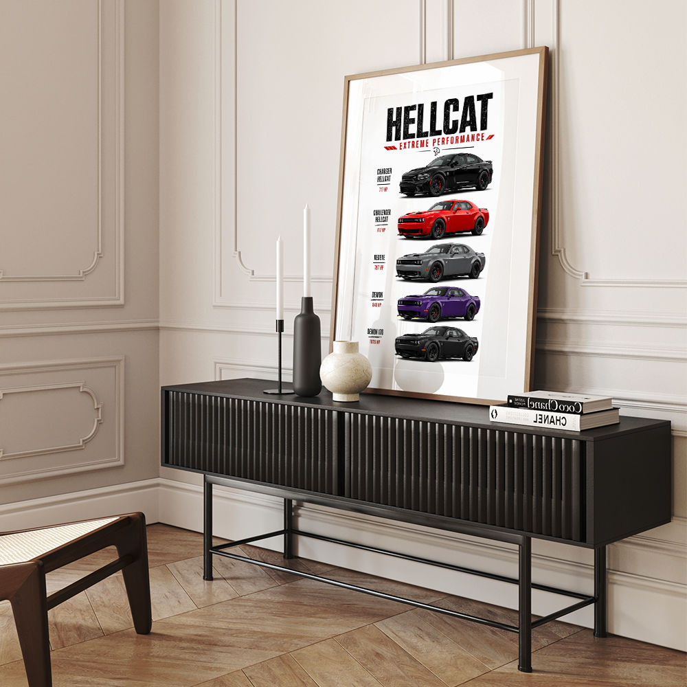 Hellcat Legends Extreme American Performance Series Art Poster