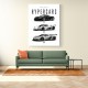 Koenigsegg Hypercars Evolution Wall Art Poster 2