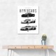 Koenigsegg Hypercars Evolution Wall Art Poster 2