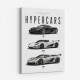 Koenigsegg Hypercars Evolution Wall Art Poster 2