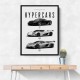 Koenigsegg Hypercars Evolution Wall Art Poster 2
