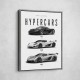 Koenigsegg Hypercars Evolution Wall Art Poster 2